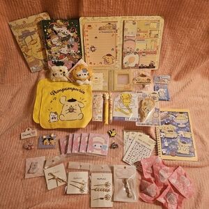 Cute Pompompurin Stationery Set Yellow Sanrio Bundle Easter Mystery Gift Box